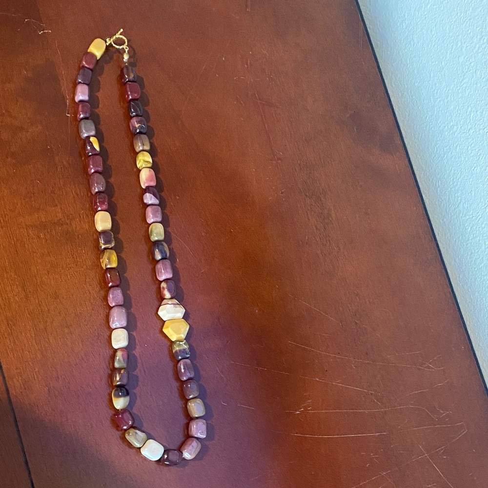 Glass bead necklace